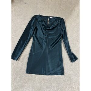 Aritzia Dark Teal Long Sleeve Dress